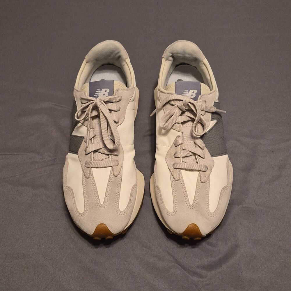 New Balance 327 Women Size 10 Moonbeam Gray Running Shoes Sneakers U327LT